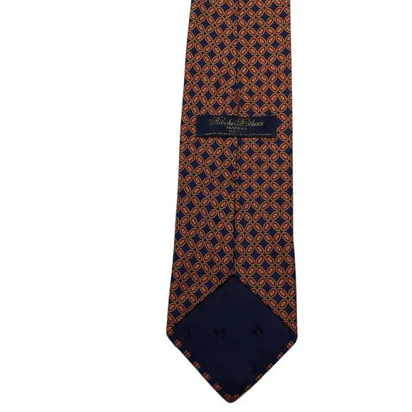 Brooks Brothers Silk Tie 58" Men's Multicolor Made In USA Vintage Career Office - Picture 3 of 8
